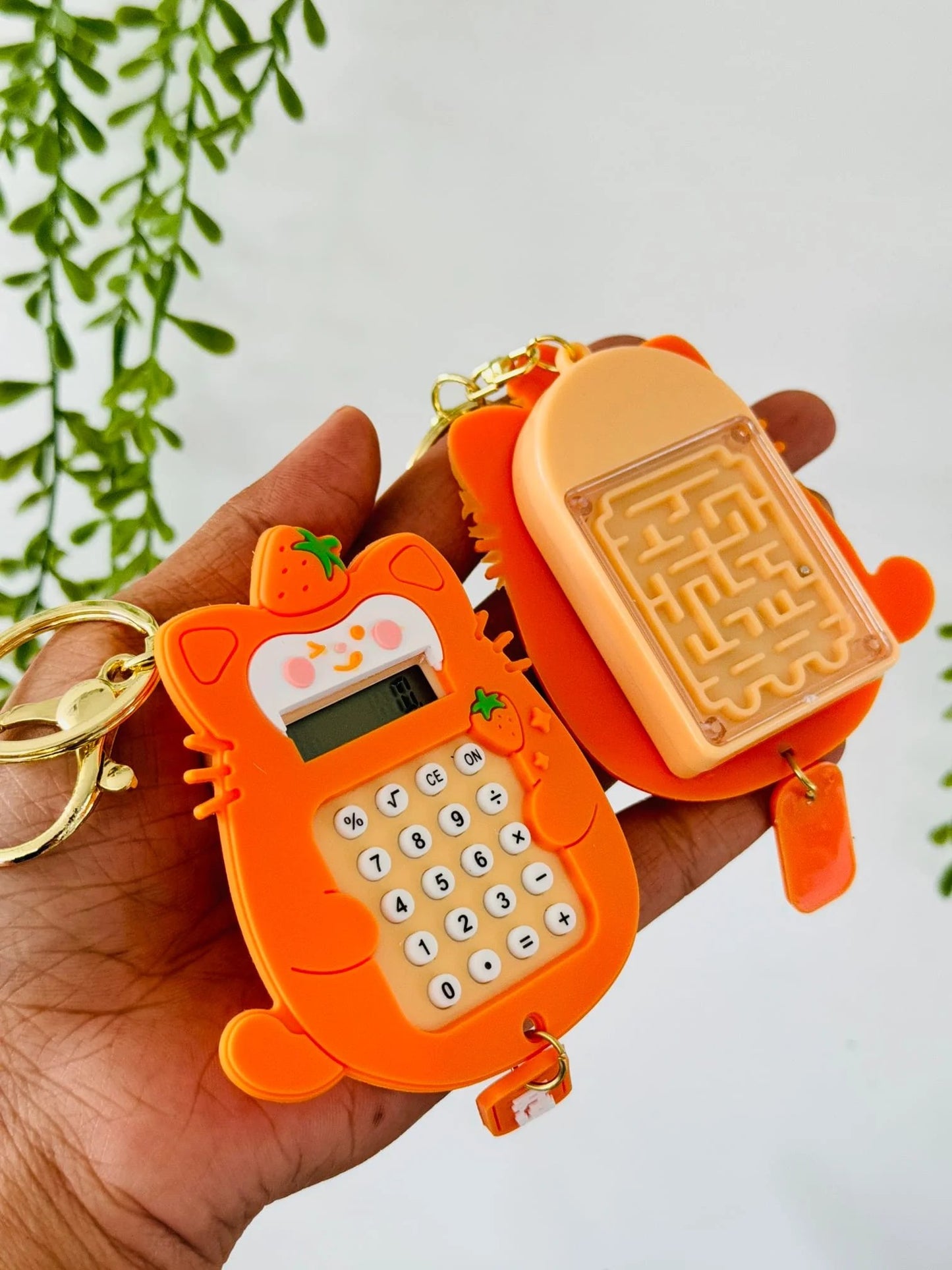 Calculator and Maze Keychain