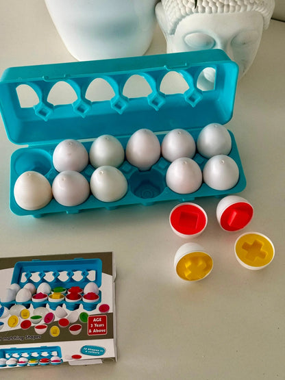 Shapes / Numbers sorting egg set