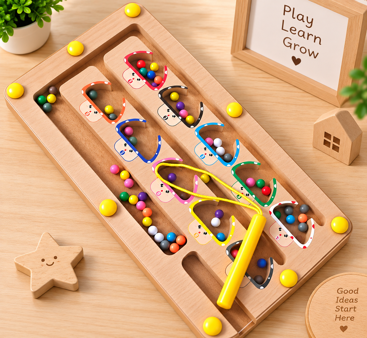 Wooden Color Matching Board
