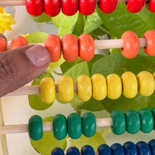 Wooden beads counting stand