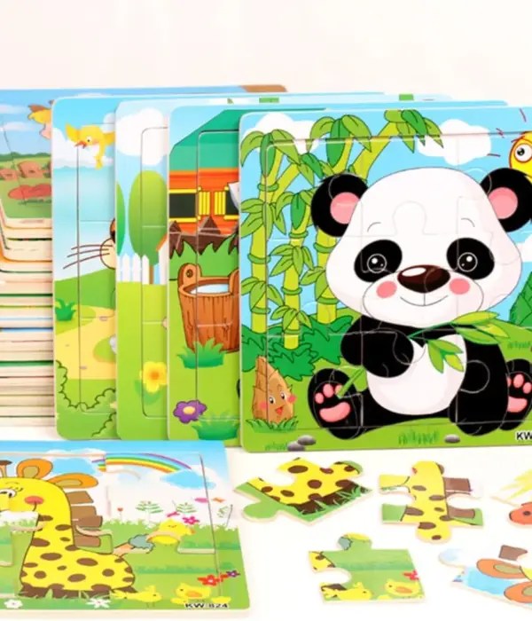 40 rs wooden puzzle with base image [15 *15 cm