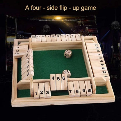 Four sided flip up game