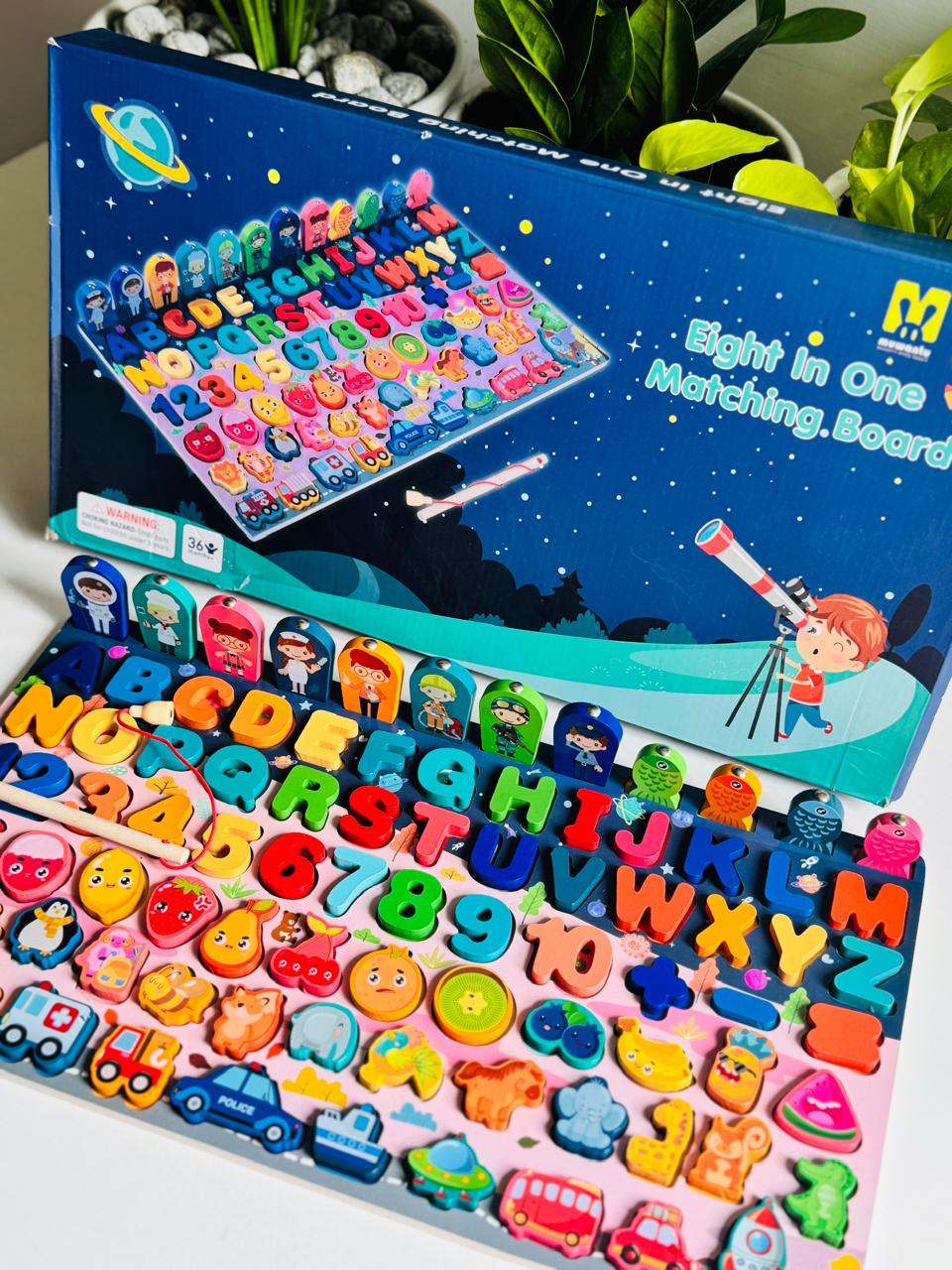 Eight in one matching board